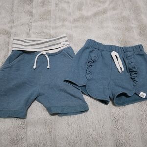 💙🩷Lulu And Roo Teal Kids Shorts Set